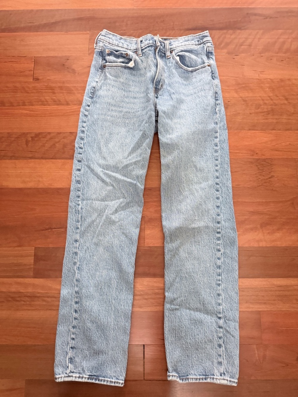 Abercrombie & Fitch Light Wash Straight-Leg Women's Jeans